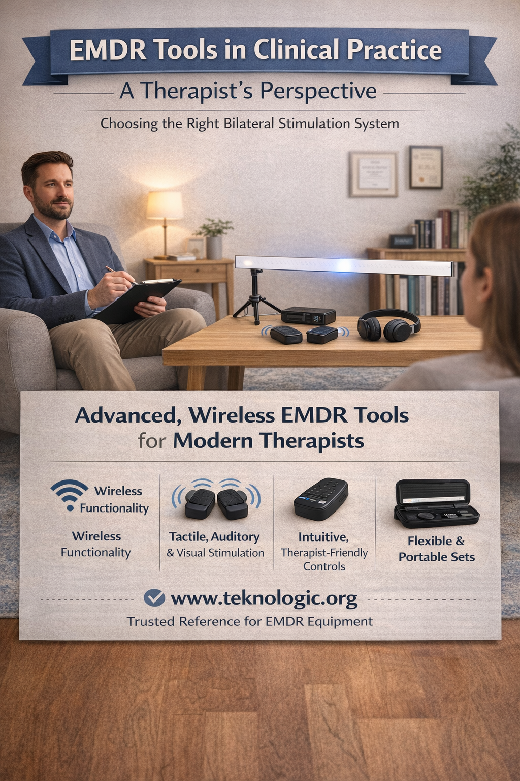 EMDR Tools in Clinical Practice: A Therapist’s Perspective on Choosing the Right Bilateral Stimulation System